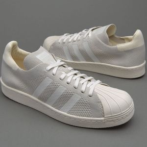 Adidas Superstar White/Grey Primeknit Sneakers
